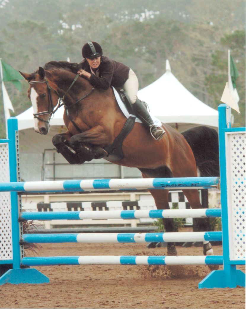 Julia Pariser of Prestige Equestrians Riding Cum Laude Z in a California Horse Hunter/ Jumper Show.  Prestige Equestrians specializes in performance horse Jumpers and Hunter competition as well as recreation english riding.  Prestige Equestrians offers horse riding, lessons, training, and sales in Woodland California.  Just minutes from Sacramento and Davis California.  Julia Pariser has 18 years of Horse training and showing experience as a competition show jumper.  